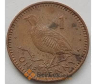 Монета Гибралтар 1 пенни 1990 КМ20 VF арт. С03890