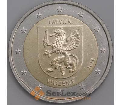 Монета Латвия 2 евро 2016 Историческая область Видземе UNC арт. С03961