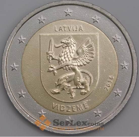 Латвия монета 2 евро 2016 КМ176  UNC  арт. С03961