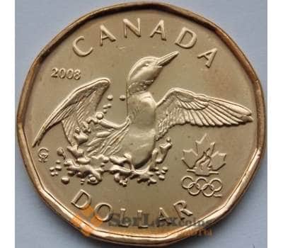 Монета Канада 1 доллар 2008 Олимпийские игры Пекин UNC арт. С04002