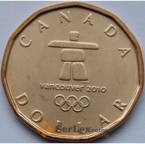 Канада монета 1 доллар 2010 Олимпийские игры Ванкувер UNC арт. С04003