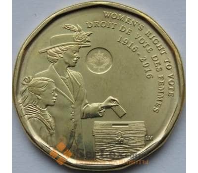 Монета Канада 1 доллар 2016 Женское избирательное право UNC арт. С04004
