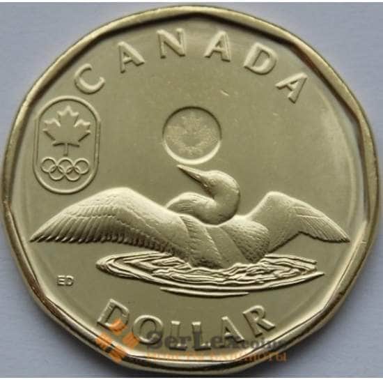 Канада монета 1 доллар 2014 Олимпийские игры Сочи UNC арт. С04005