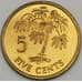 Монета Сейшельские острова 5 центов 2003 КМ47.2 aUNC арт. 18777