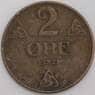 Норвегия монета 2 эре 1921 КМ371 VF арт. 45818
