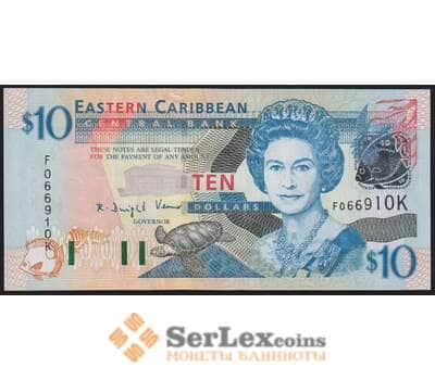 Восточные Карибы 10 долларов 2003 Р43К UNC (Сент Киттс) арт. 50808