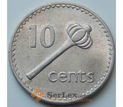 Монета Фиджи 10 центов 1969-1985 КМ30 VF арт. 6745