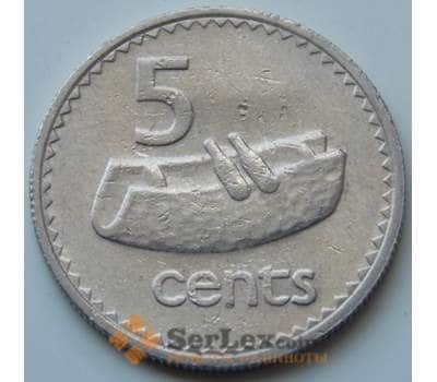 Монета Фиджи 5 центов 1969-1984 КМ29 VF арт. 6747