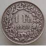 Швейцария 1 франк 1928 КМ24 VF арт. 13177