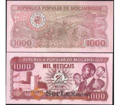 Банкнота Мозамбик 1000 метикал 1989 Р132 UNC арт. 23044