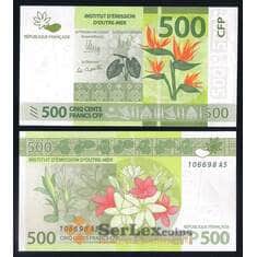 Французские Тихоокеанские Территории 500 франков ND 2014 Р5 UNC арт. 52075