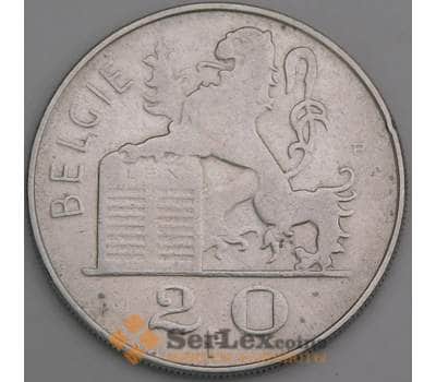 Бельгия 20 франков 1951 КМ141 VF Belgie арт. 46625