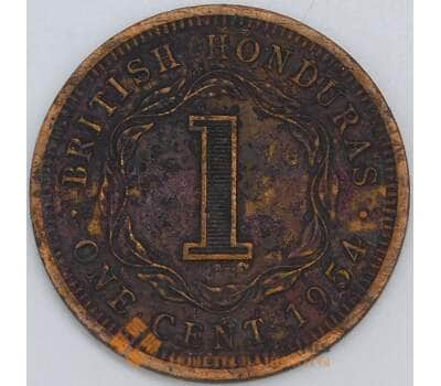 Гондурас Британский 1 цент 1954 КМ27 F арт. 57198