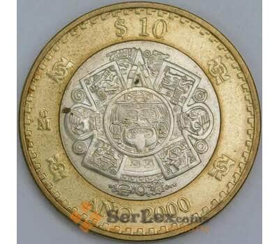 Мексика 10 Песо 2000 КМ636 aUNC арт. 56710