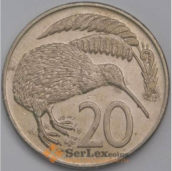 Новая Зеландия 20 центов 1982 КМ36 VF арт. 17247