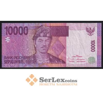 Индонезия 10000 рупий 2009 Р143е F арт. 53711