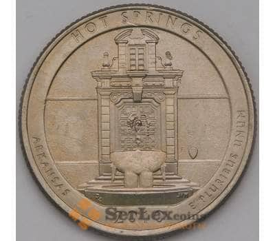 Монета США 25 центов 2010 P aUNC 1 парк Хот-Спрингс арт. 38176