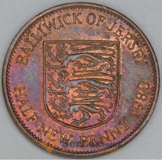 Джерси 1/2 пенни 1980 КМ29 AU арт. 54913 Джерси 1/2 пенни 1980 КМ29 AU арт. 54913