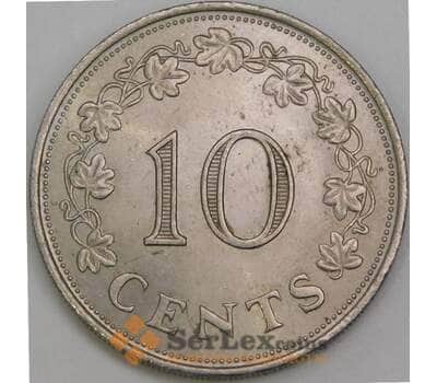 Мальта 10 центов 1972 КМ11 aUNC арт. 56012
