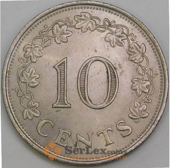 Мальта 10 центов 1972 КМ11 aUNC арт. 56012 Мальта 10 центов 1972 КМ11 aUNC арт. 56012