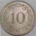 Мальта 10 центов 1972 КМ11 aUNC арт. 56012