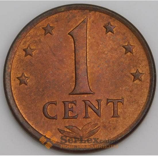 Нидерландские Антиллы монета 1 цент 1970-1978 КМ8 aUNC арт. 46224