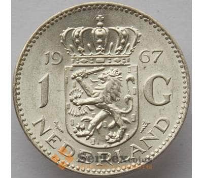 Монета Нидерланды 1 гульден 1967 КМ184 UNC Серебро (J05.19) арт. 15099