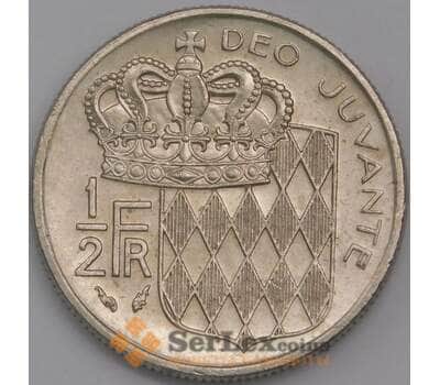 Монако монета 1/2 франка 1982 КМ145 XF арт. 43174