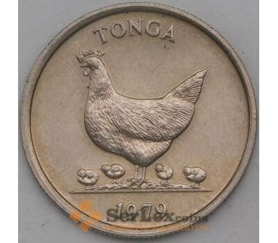Монета Тонга 5 сенити 1979 КМ44 UNC Тауфаахау Тупоу IV арт. 29325
