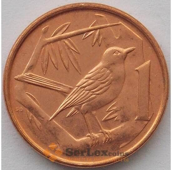Каймановы острова 1 цент 1992 КМ87а UNC (J05.19) арт. 17604