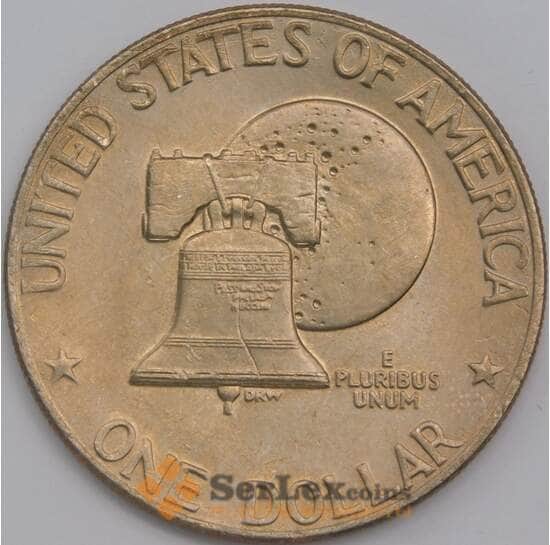 США монета 1 доллар 1976 КМ206 UNC Колокол  арт. 43128