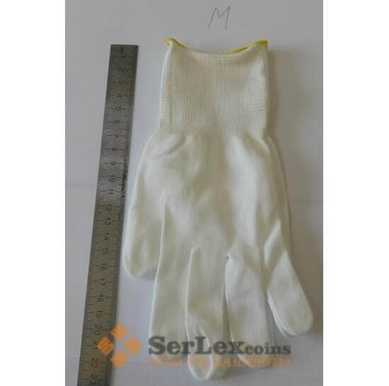 Перчатки нумизматические для работы с ювелирными изделиями, размер 8/M арт. 42099