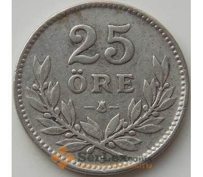 Монета Швеция 25 эре 1938 G КМ785 VF арт. 11884