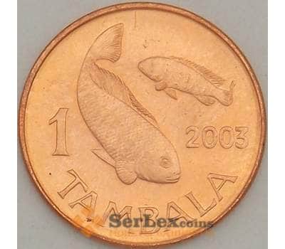 Монета Малави 1 тамбала 2003 КМ33а UNC (J05.19) арт. 18252
