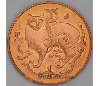 Мэн остров 1 пенни 1982 КМ59 UNC арт. 54528