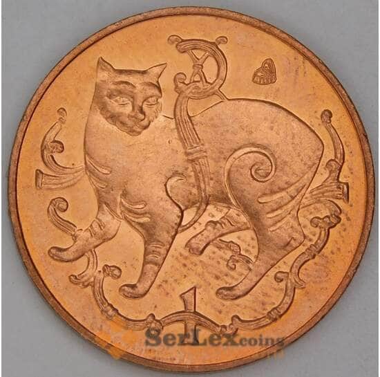 Мэн остров 1 пенни 1982 КМ59 UNC арт. 54528