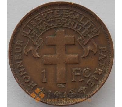 Монета Мадагаскар 1 франк 1943 КМ3 XF (J05.19) арт. 15641
