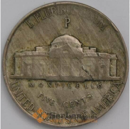 США 5 центов 1945 P КМ192а VF арт. 39881