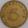 Германия монета 5 пфеннигов 1938 А КМ91 AU арт. 47668