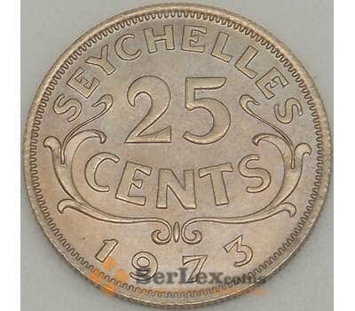 Монета Сейшельские острова 25 центов 1973 КМ11 UNC (J05.19) арт. 18628