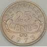 Сейшельские острова 25 центов 1973 КМ11 UNC (J05.19) арт. 18628