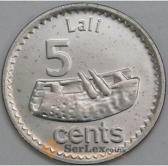 Фиджи 5 центов 2014 КМ332 AU арт. 56110