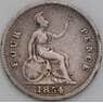 Великобритания 4 пенса 1854 КМ731 VG арт. 50963
