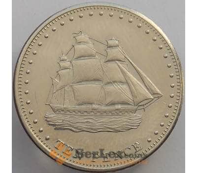 Монета Тристан-да-Кунья 10 пенсов 2008 aUNC (J05.19)  арт. 16996