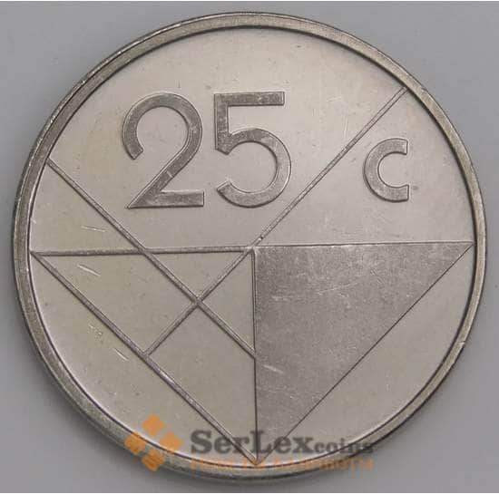 Аруба монета 25 центов 1986-2000 КМ3 UNC арт. 46172