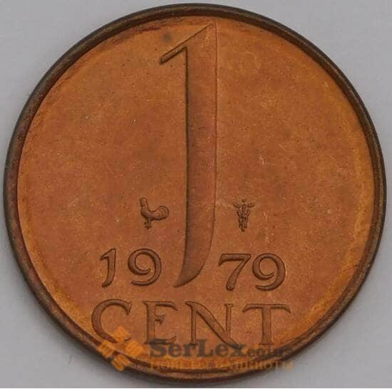 Нидерланды 1 цент 1979 КМ180 UNC арт. 39854
