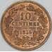 Люксембург монета 10 сантимов 1855 КМ23 XF арт. 43280
