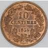Люксембург 10 сантимов 1855 КМ23 XF арт. 43280