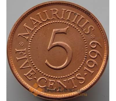 Монета Маврикий 5 центов 1987-2012 КМ52 aUNC арт. 8993