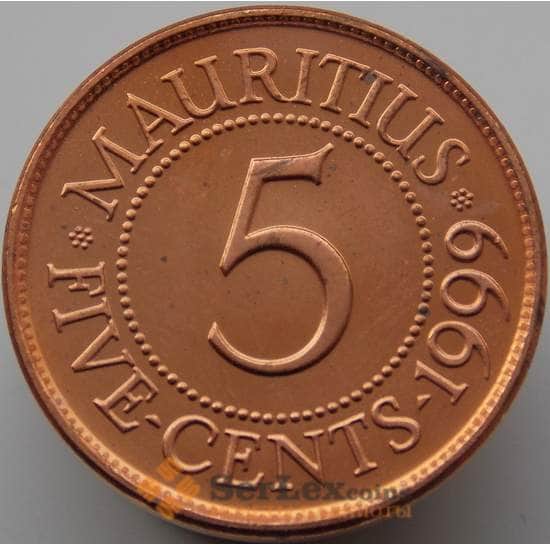 Маврикий 5 центов 1987-2012 КМ52 aUNC арт. 8993